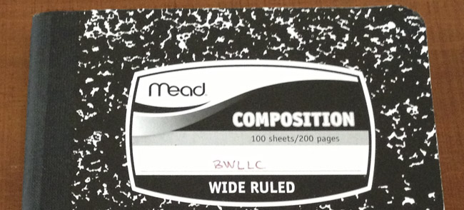 mead composition notebook